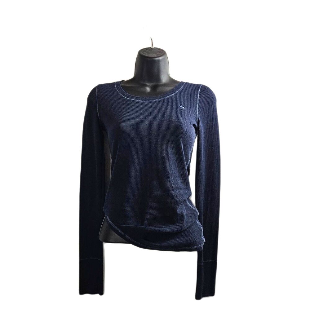 Y2K Abercrombie & Fitch Icon Waffle Bella Swan Slim fit Long Cuff Scoop Neck Tee